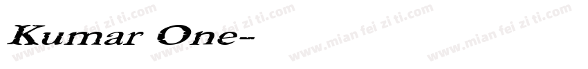 Kumar One字体转换